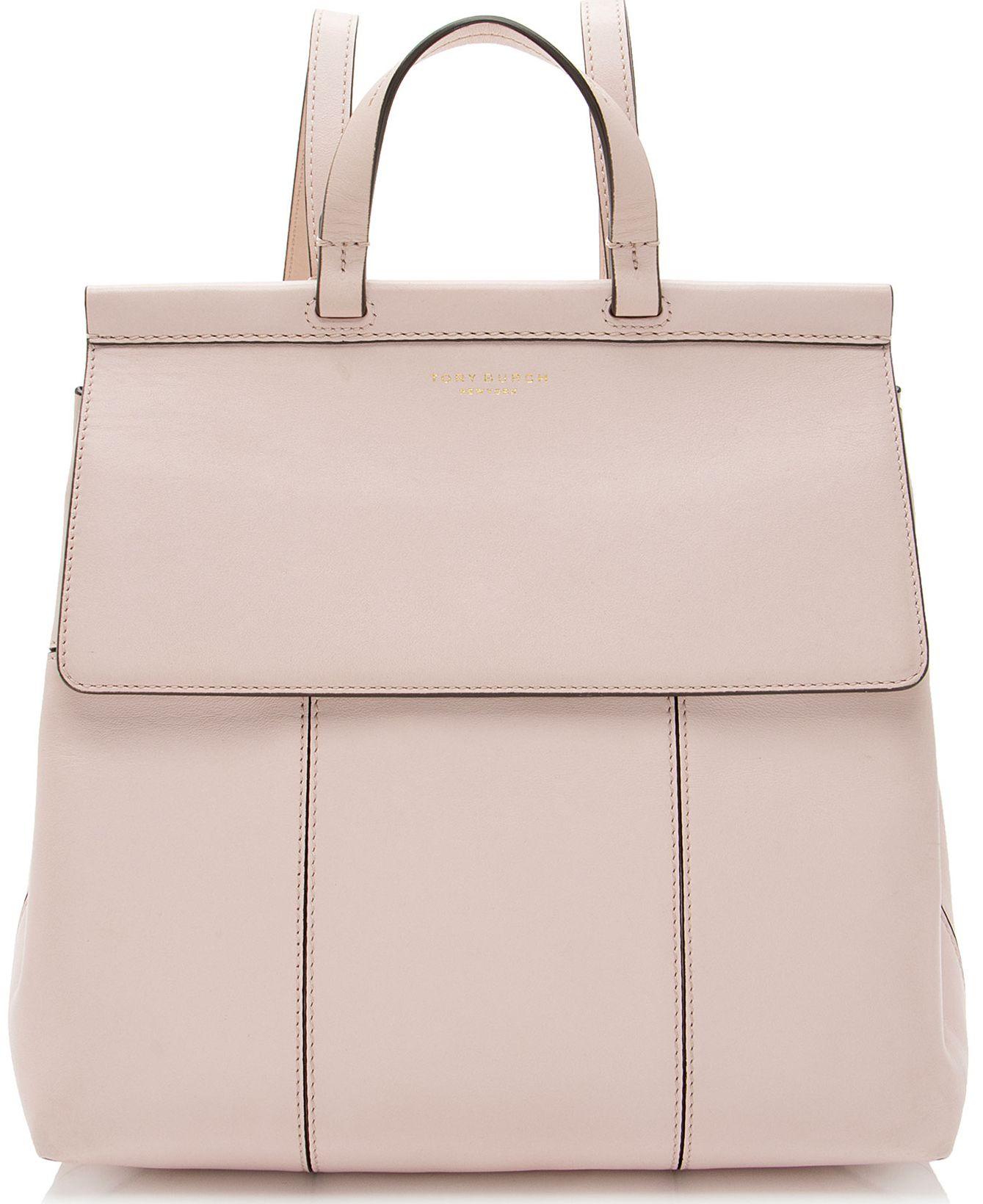 Tory Burch Leather Block T Backpack