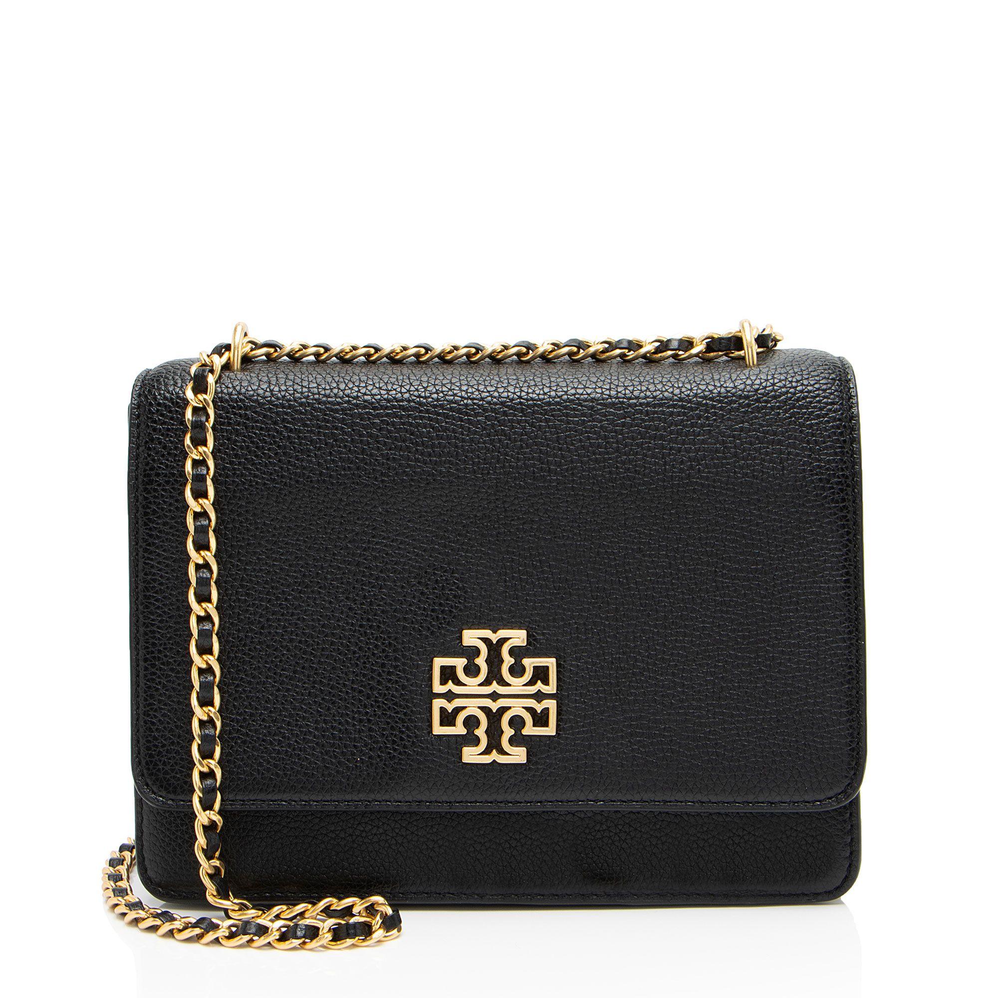 Tory Burch  Leather Britten Medium Shoulder Bag - Black - Leather - Excellent