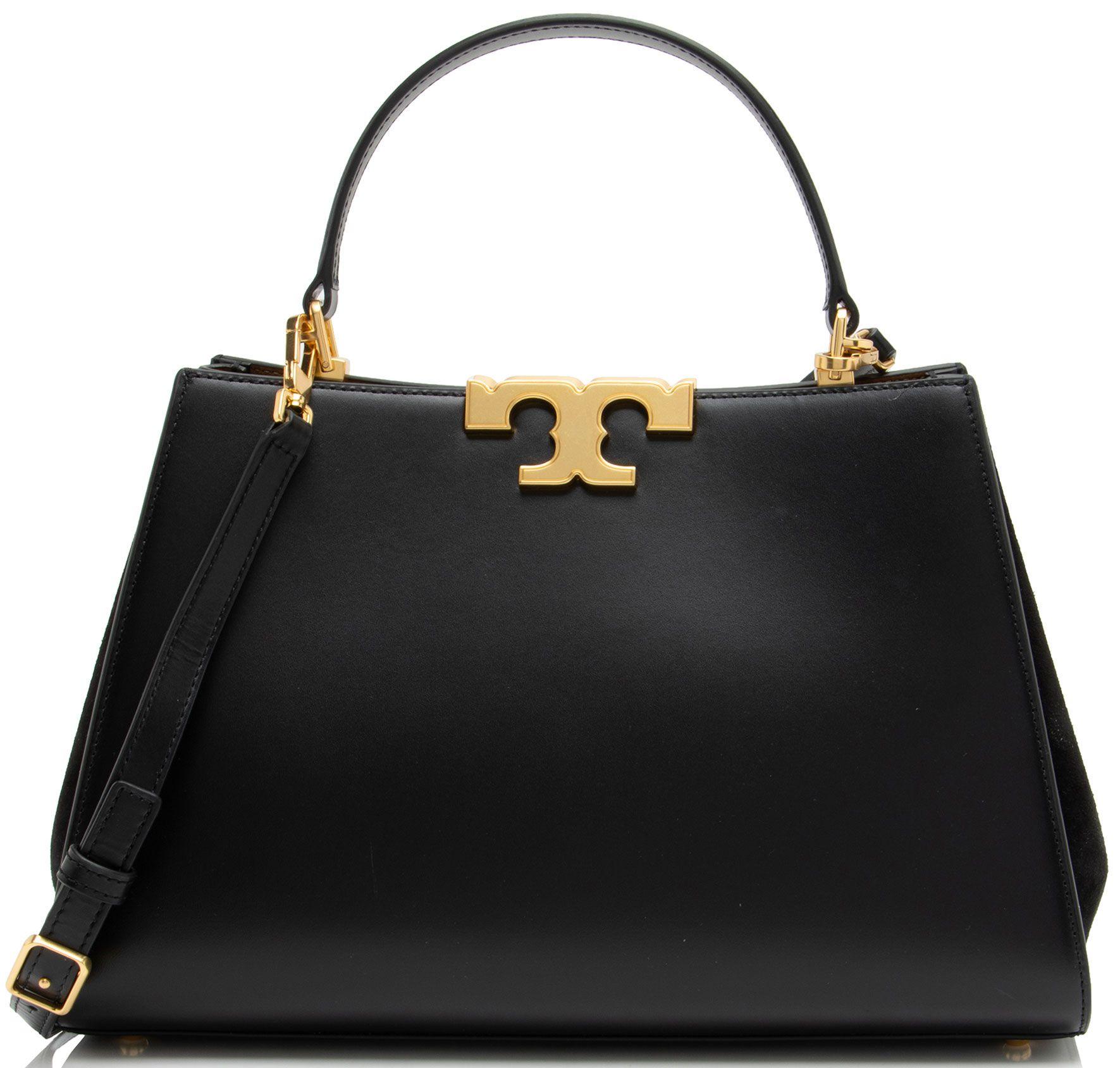 Tory Burch  Leather Eleanor Top Handle - Black - Leather - Excellent