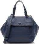 Tory Burch Leather Half Moon Small Satchel