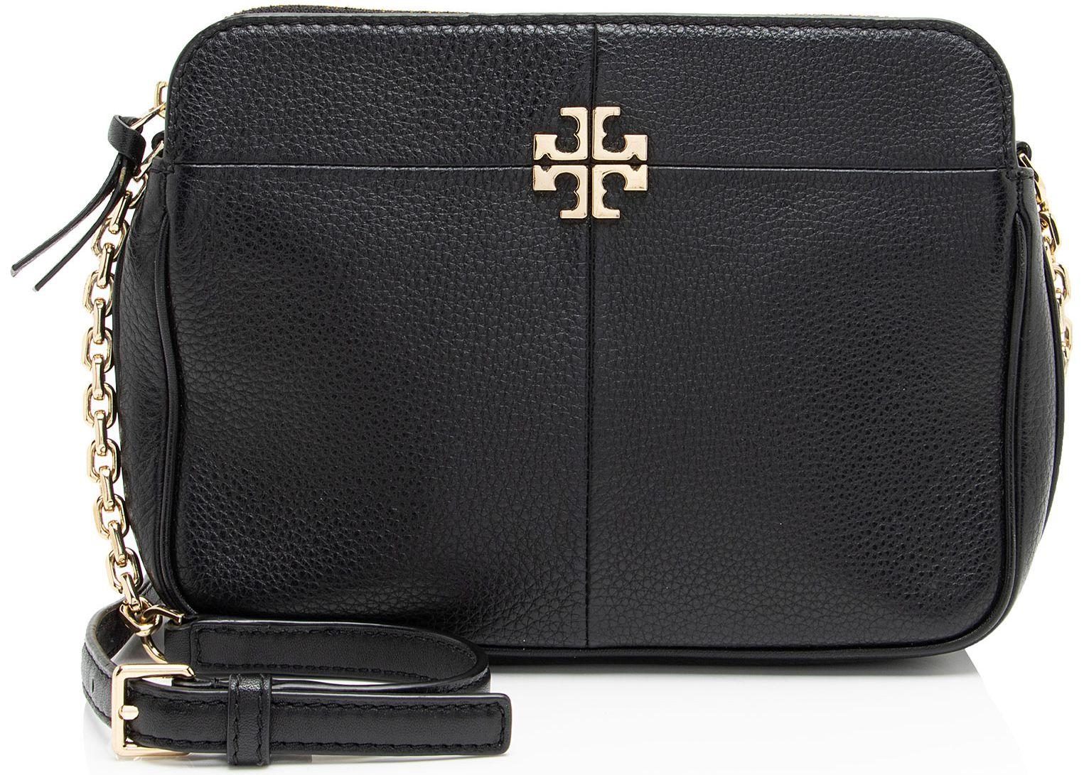 Tory Burch  Leather Ivy Crossbody - Black - Leather - Good