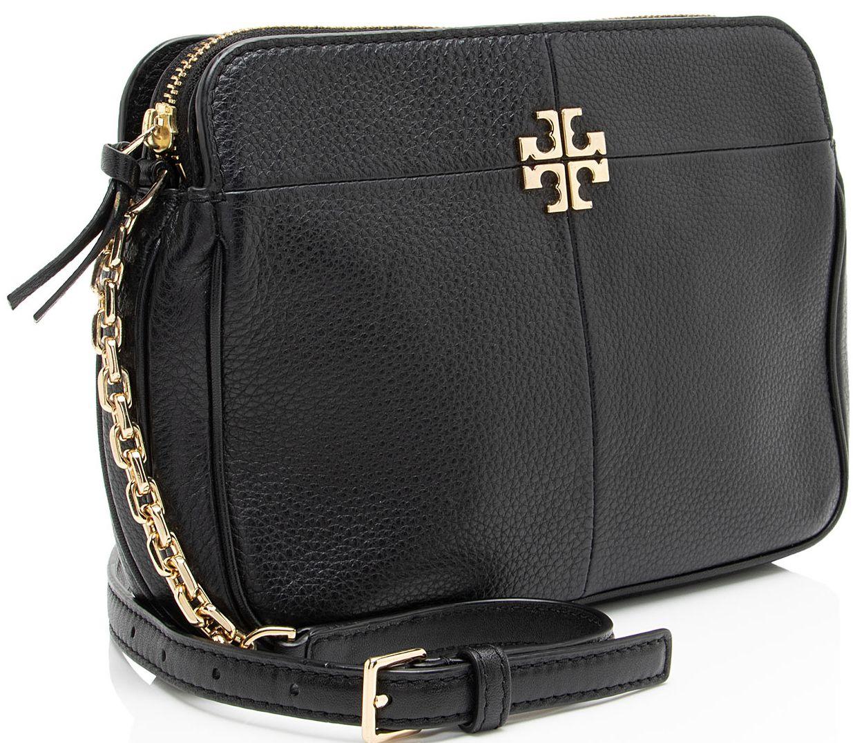 Tory Burch Leather Ivy Crossbody - Leather - Black
