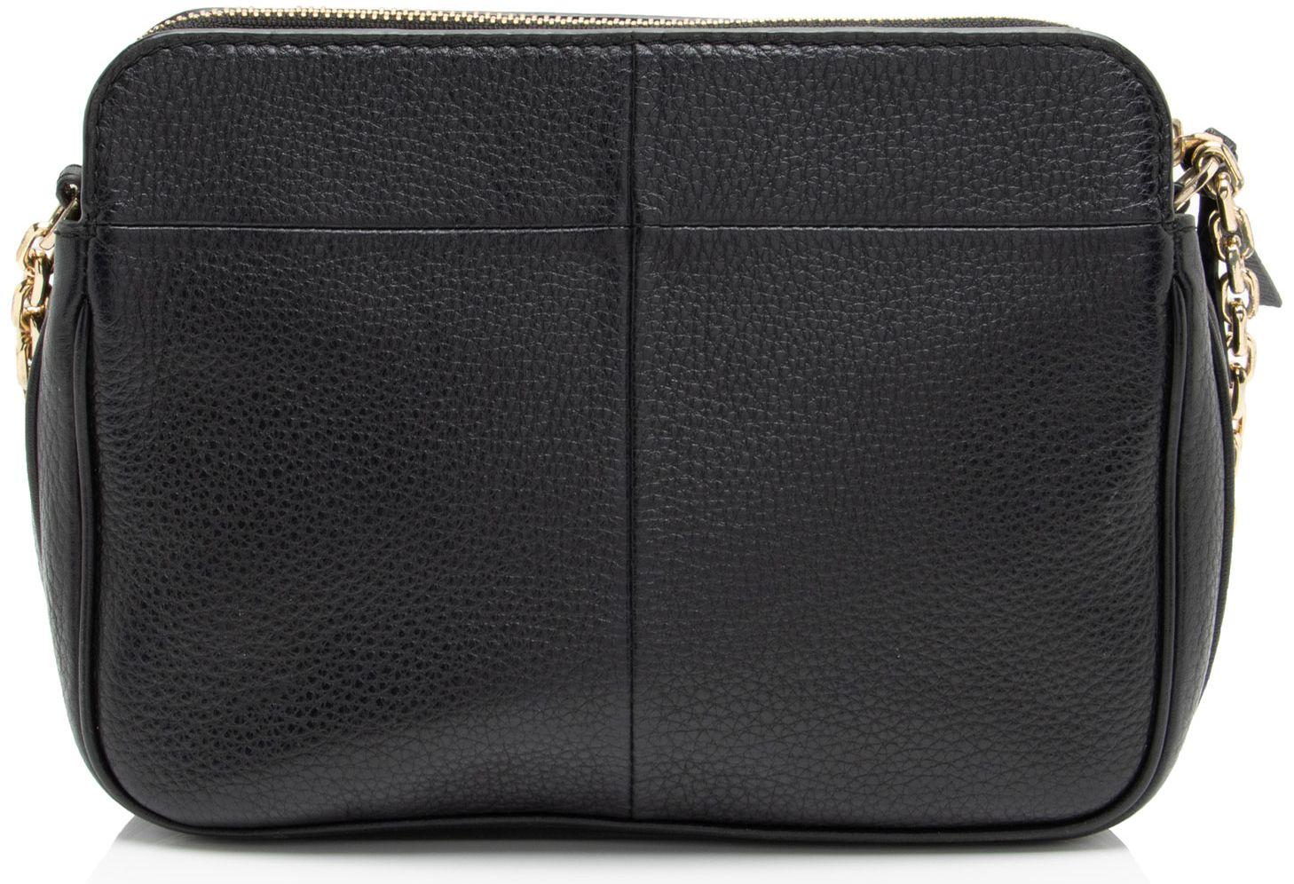 Tory Burch Leather Ivy Crossbody - Leather - Black