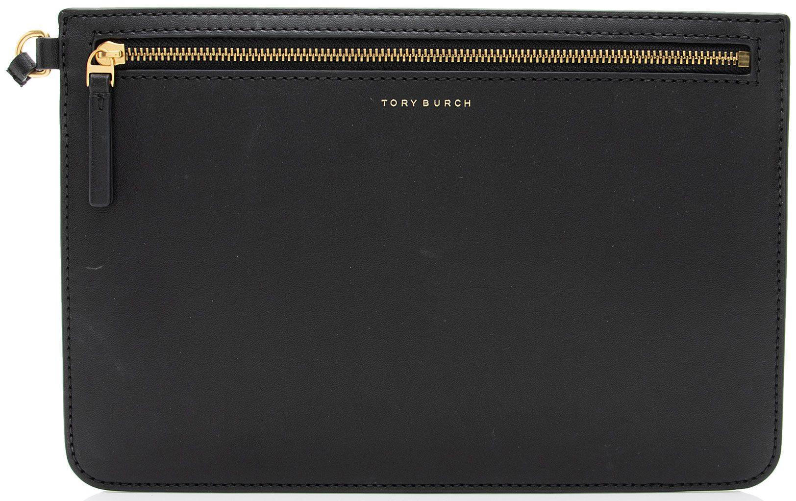 Tory Burch  Leather Pochette - Black - Leather - Good