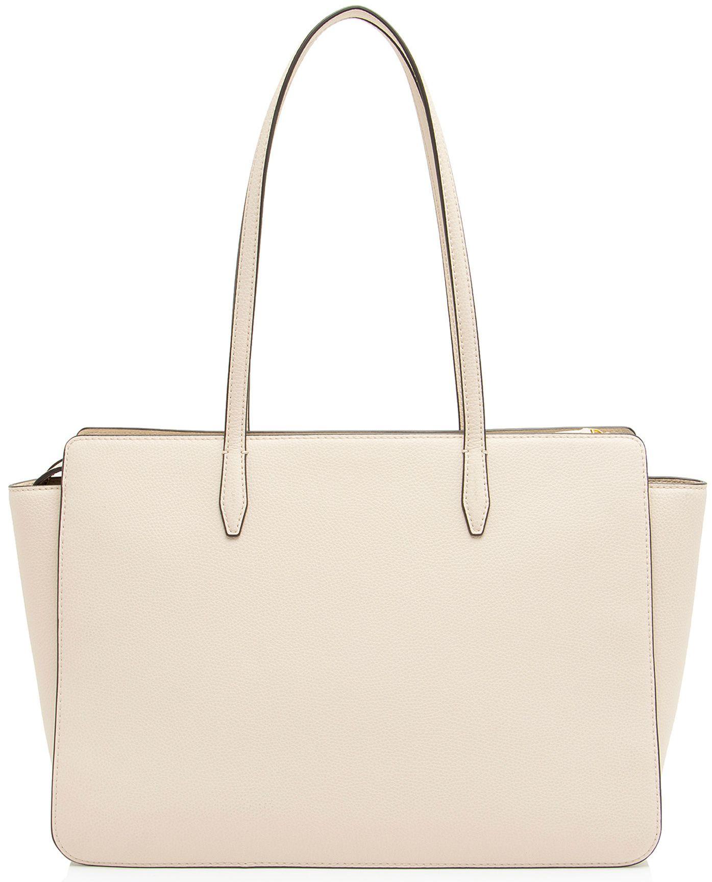 Tory Burch Leather Robinson Tote - Leather - Beige