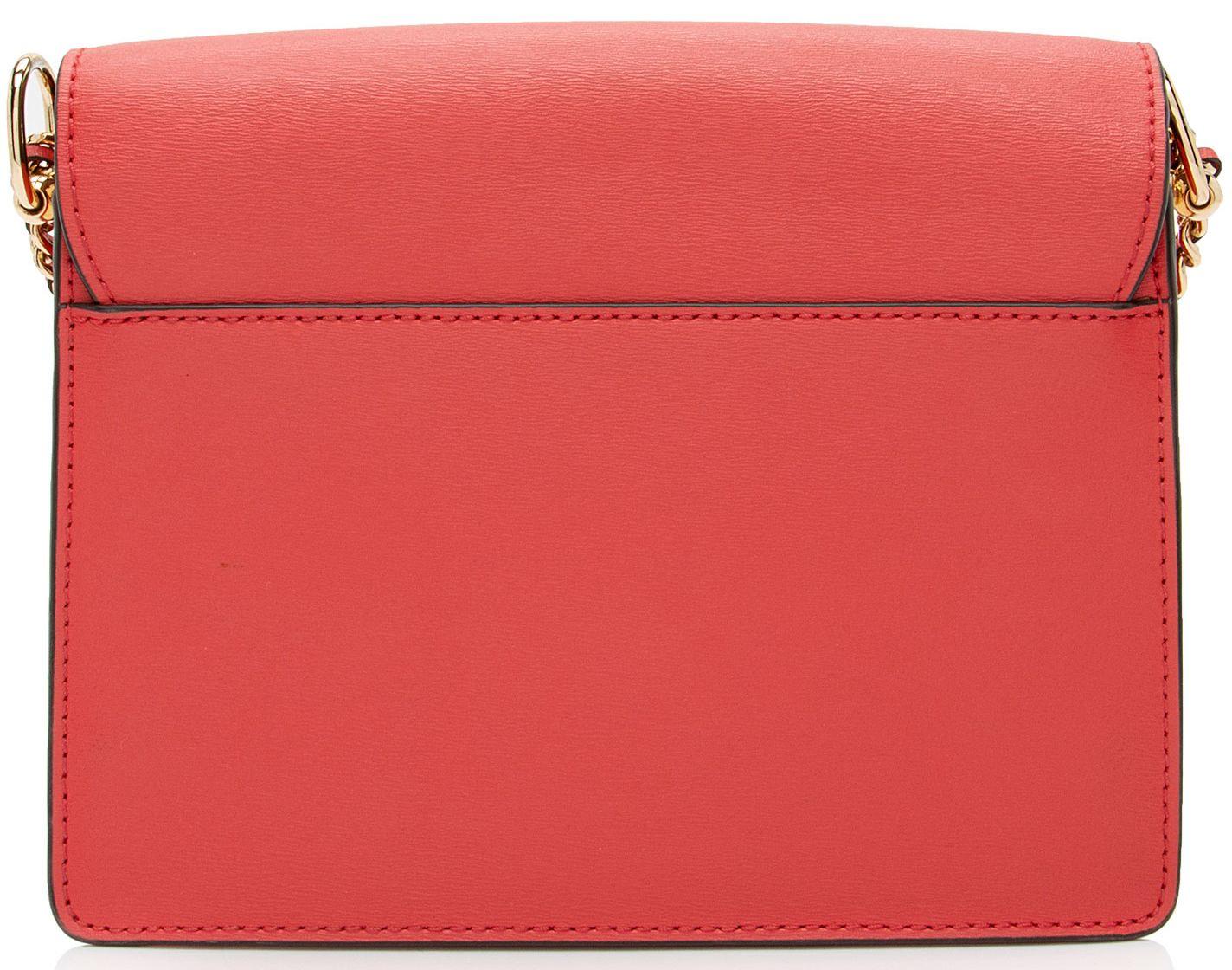 Tory Burch Saffiano Leather Robinson Shoulder Bag - Leather - Orange/Red