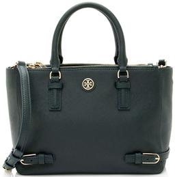 Tory Burch Saffiano Robinson Small Multi Tote - Leather - Green