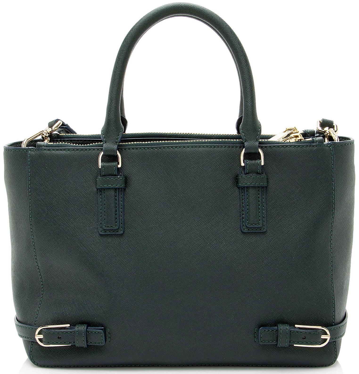 Tory Burch Saffiano Robinson Small Multi Tote - Leather - Green