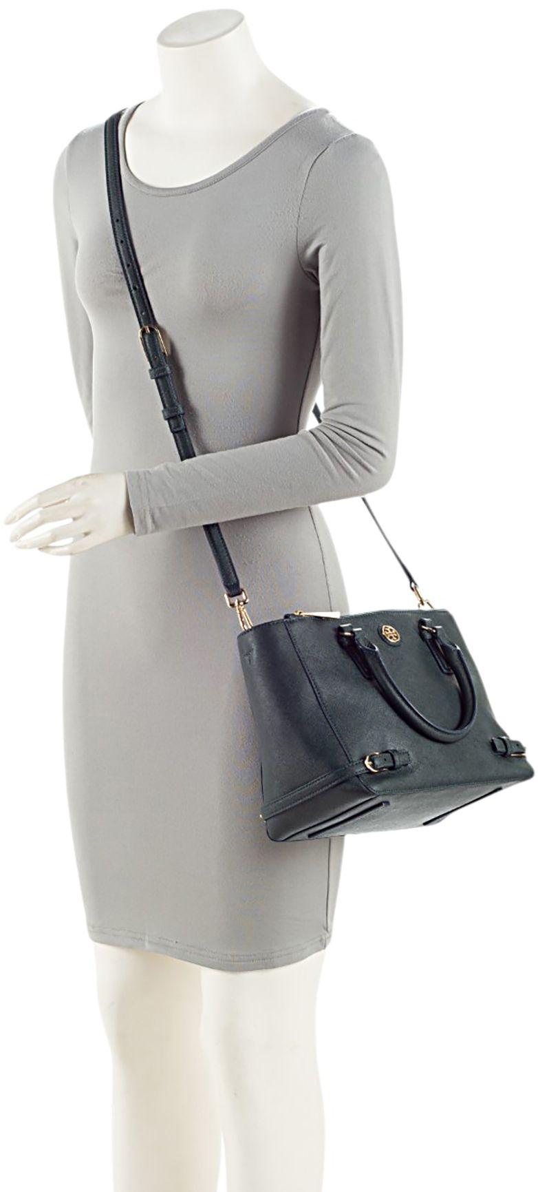 Tory Burch Saffiano Robinson Small Multi Tote - Leather - Green