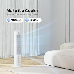 Tosot 210CFM Evaporative Air Cooler - White