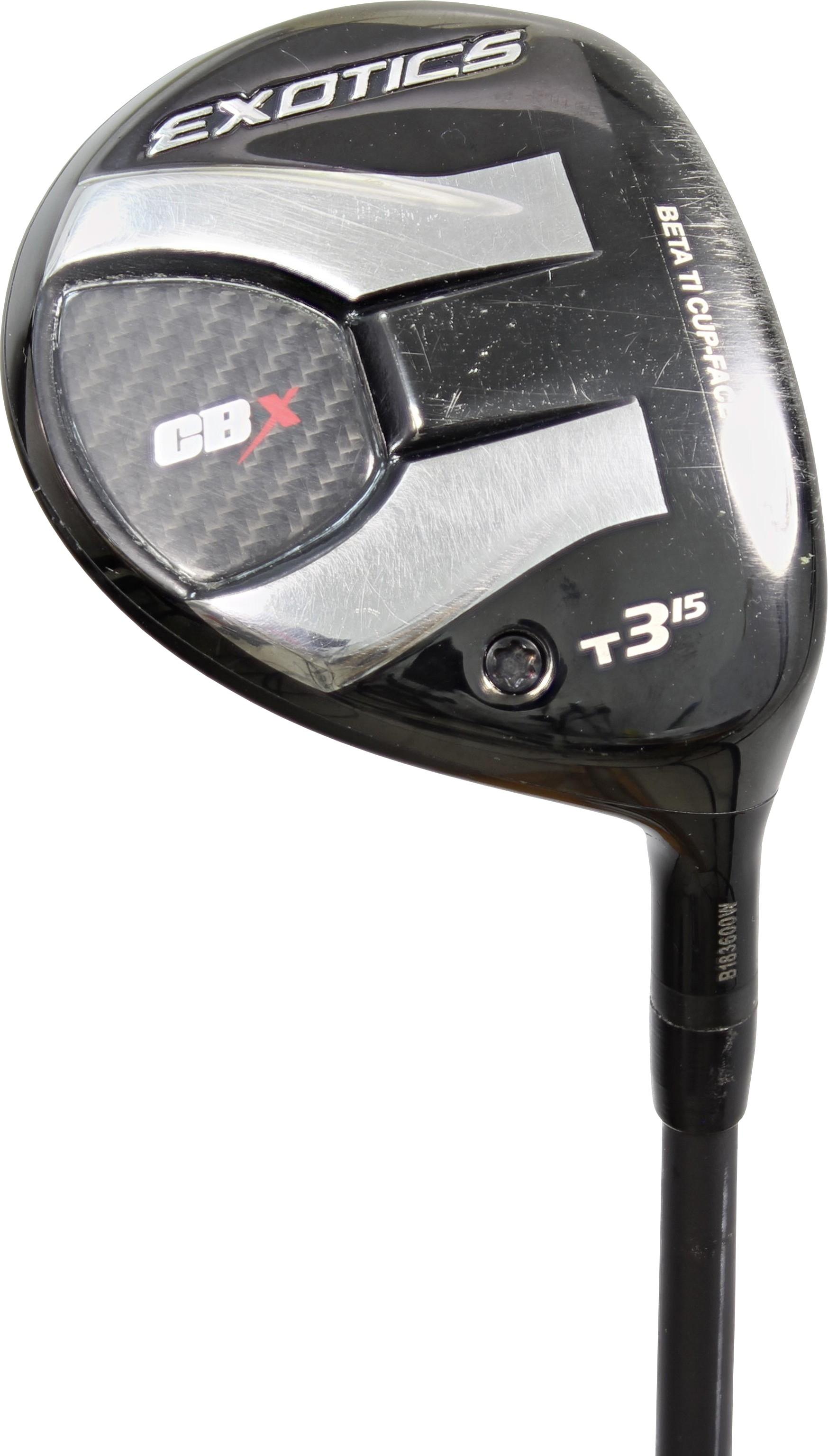 Tour Edge CBX T3 - True Temper HZRDUS Smoke Yellow 60 Shaft - Standard Lie Angle - 3 Wood - Right Handed - Stiff Flex - Standard Length - 15 Loft - Men - Acceptable