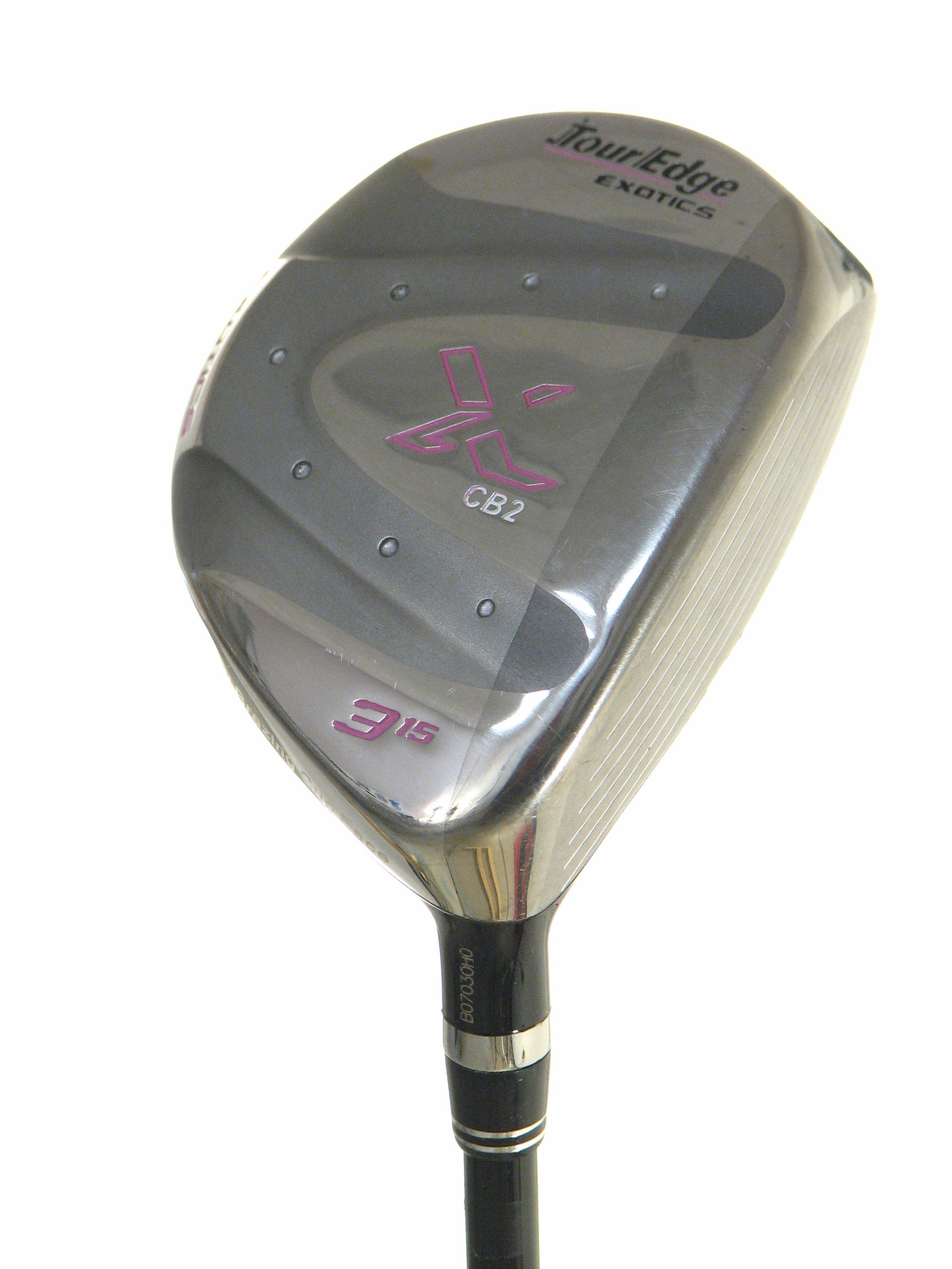 Tour Edge Exotics CB2 - Graphite Design YS 50 Shaft - Standard Lie Angle - 3 Wood - Right Handed - Ladies Flex - Standard Length - 15 Loft - Woman - Good