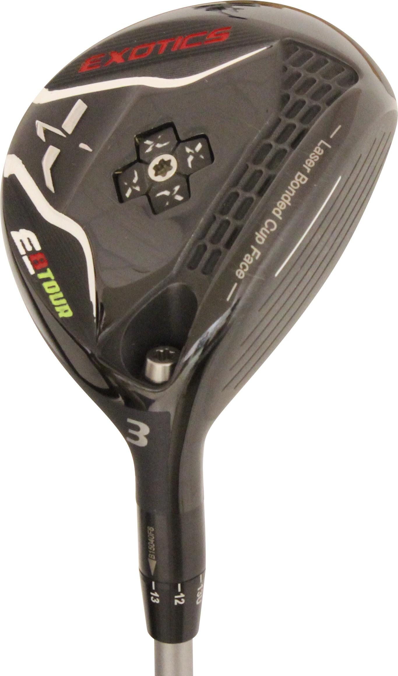 Tour Edge Exotics E8 Tour - Mitsubishi Rayon Diamana S+ Blue 60 Shaft - Standard Lie Angle - 3 Wood - Right Handed - Stiff Flex - Standard Length - Adjustable Loft - Men - Good