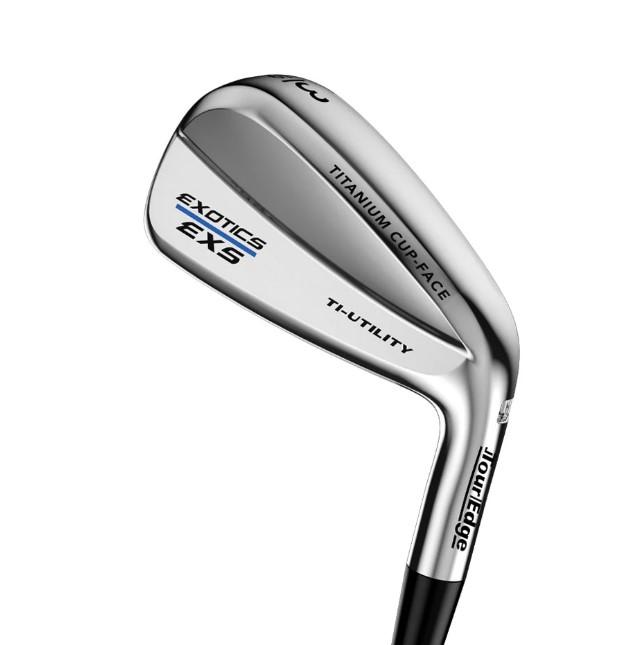 Tour Edge EXS 220 Ti-Utility Silver - Tensei CK Pro White 70 Shaft - Standard Lie Angle - 5H - Right Handed - Stiff Flex - Standard Length - 25 Loft - Men - Good