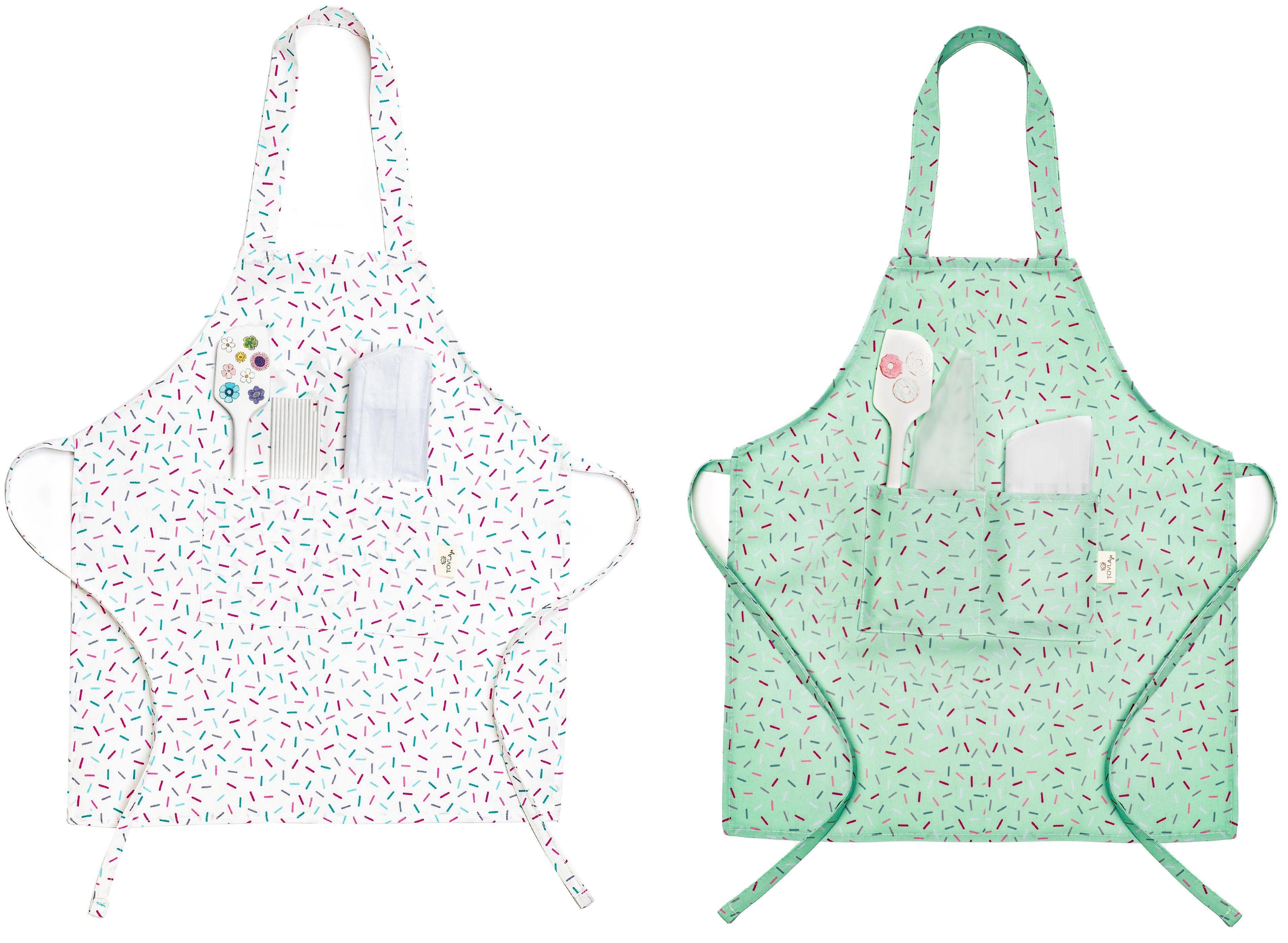 Tovla Jr.  Apron Gift Set for Kids - Sprinkle Print - Brand New
