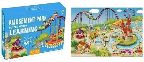 Refurbished Tristar Large Puzzle - Amusement Park Theme (60pcs) - Reebelo US
