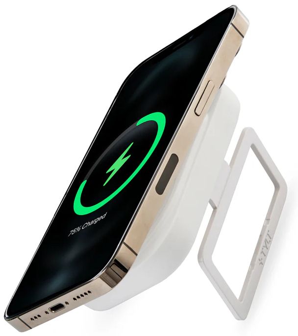 Tylt Magnetic Wireless Power Bank Stand 2.5K - White