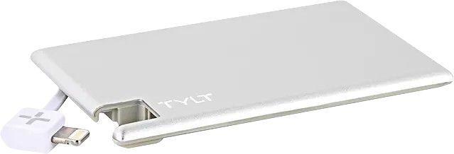 Tylt Slim Boost Portable Power Bank - Silver