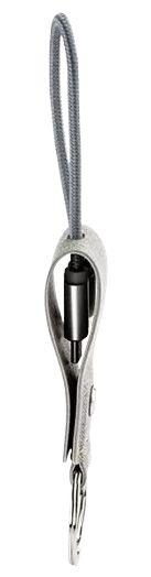 Tylt USB-C to USB-C Portable Keychain Cable - Gray