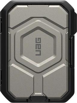 UAG Magnetic RFID Wallet with Stand - Silver/Black