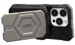 UAG Magnetic RFID Wallet with Stand - Silver/Black