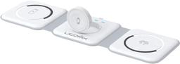 UCOMX Nano 3 in 1 Wireless Charger with Adapter - White