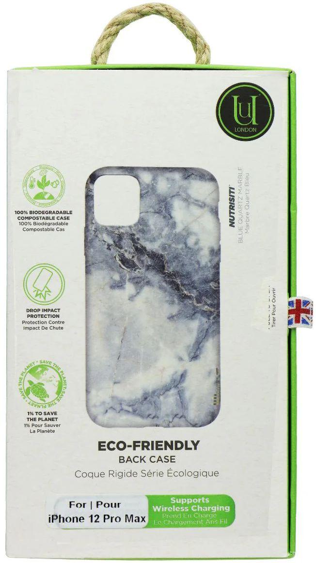 Unique  London Back Phone Case for iPhone 12 Pro Max - White Marble - Brand New