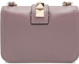 Valentino Leather Glam Lock Mini Shoulder Bag - Leather - Purple