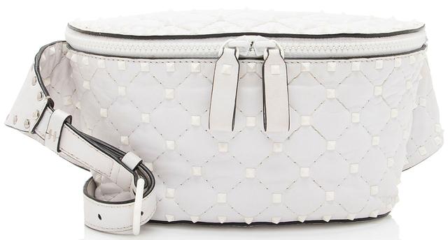 Valentino Leather Rockstud Spike Belt Bag