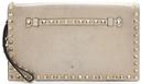 Valentino Metallic Nappa Leather Rockstud Clutch