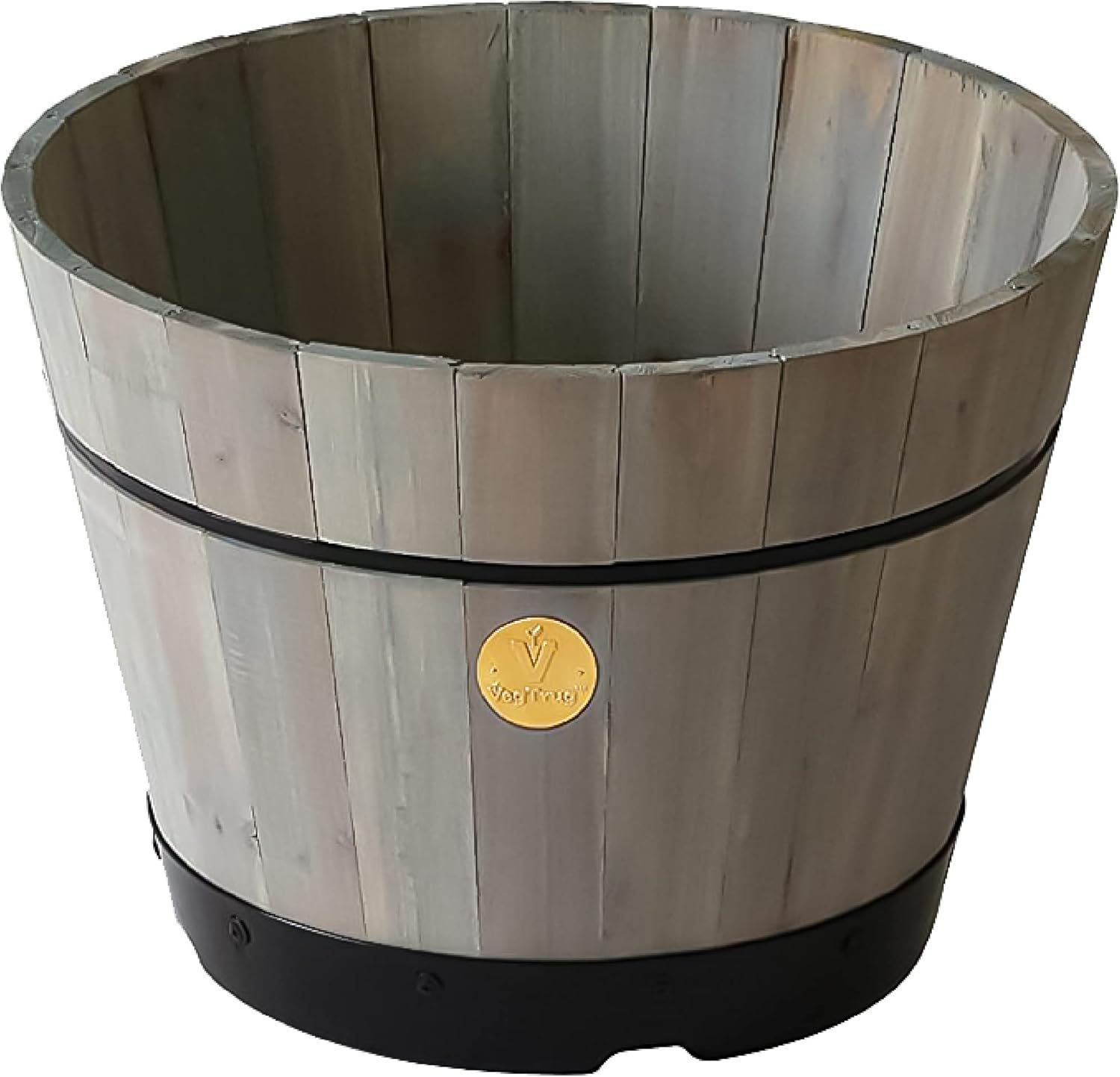 VegTrug Build a Barrel Kit Planter 46cm - Gray Wash