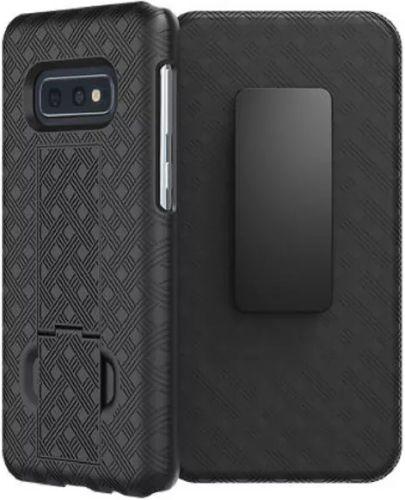 Verizon  Shell and Holster Phone Case for Galaxy S10e - Black - Premium