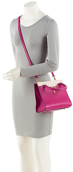 Versace Calfskin Virtus Small Satchel - Calfskin - Pink