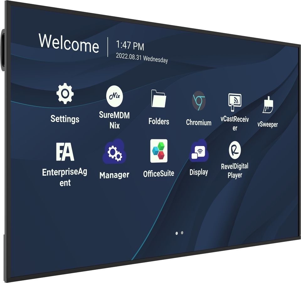 ViewSonic Wireless Presentation Display 75" - Black - 75 Inch