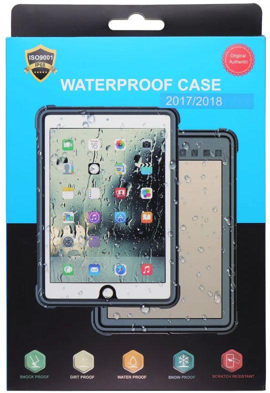 Waterproof iPad Case for iPad (2017/2018) - Black/Clear