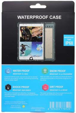 Waterproof iPad Case for iPad (2017/2018) - Black/Clear
