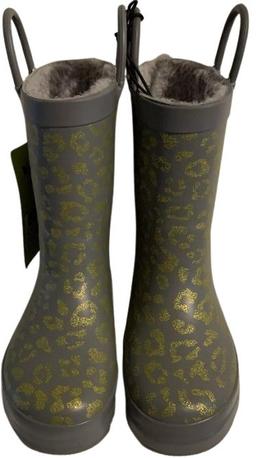 Western Chief Fancy Feline Rain Boots - Grey/Green