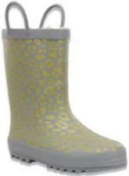Western Chief Fancy Feline Rain Boots - Grey/Green