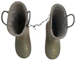 Western Chief Fancy Feline Rain Boots - Grey/Green