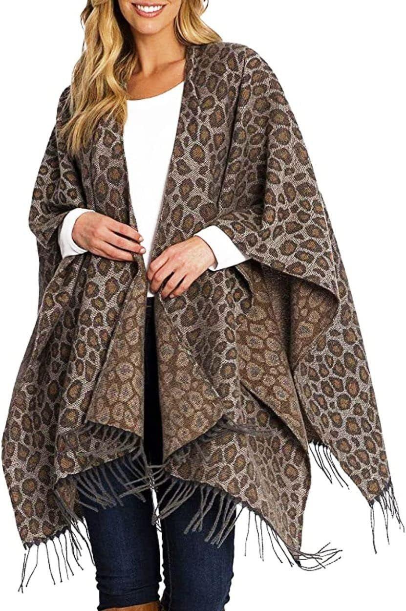 Woolrich  Cozy Blanket Wrap - Leopard - Brand New