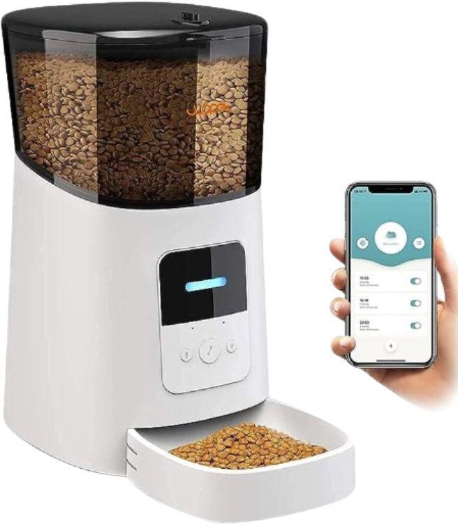 Wopet  F07 6L Patrol WiFi Pet Feeder with App Control - White - Excellent