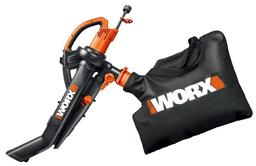 Worx WG505 Trivac 12 Amp 3-in-1 Leaf Blower - Black/Orange