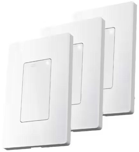 Wyze  Touch and Push Button Light Switch (3Pack) - White - Acceptable