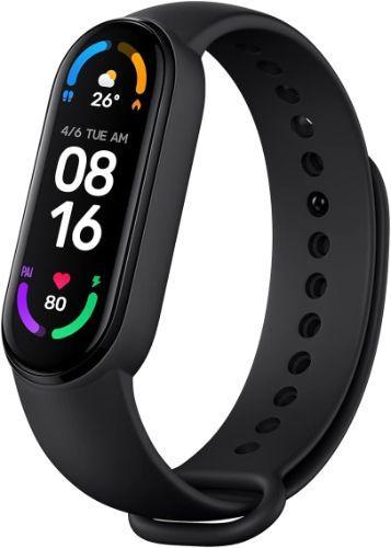 Xiaomi  Mi Smart Band 6 + Strap Bundle (Black/Orange/Blue) - Black-Polycarbonate Plastic-TPU Band-Black - 40mm - Black - Polycarbonate Plastic - Black - TPU Band - Thermoplastic Polyurethane - Excellent