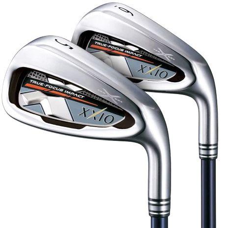 XXIO  Men's X Iron Set 6-PW Steel Stiff Shafts Left Hand - Silver - Excellent