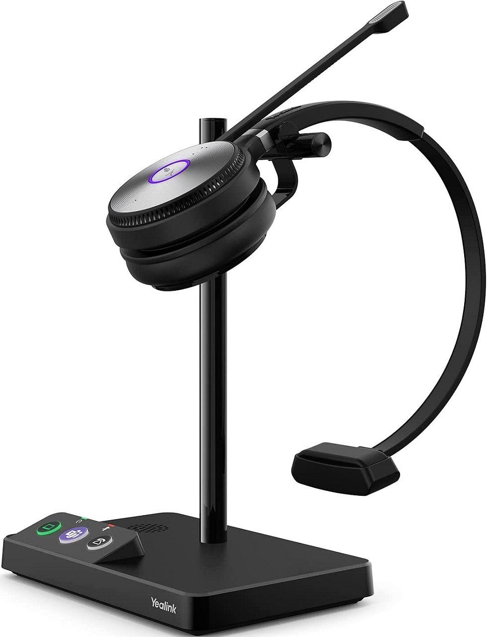 Yealink  WH62 Mono Teams Wireless Headset - Black - Premium
