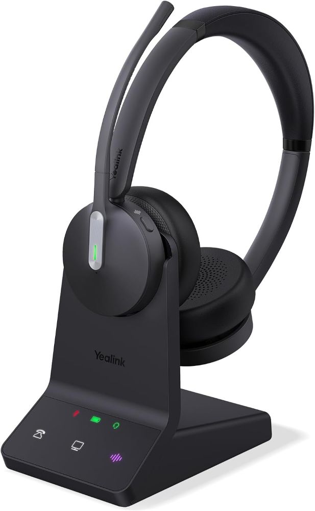 Yealink WH64 Mono DECT Wireless Headset - Black
