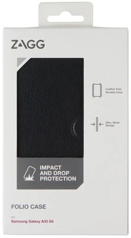 Zagg Folio Phone Case for Samsung Galaxy A33 5G - Black