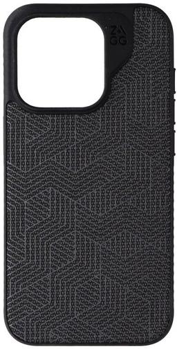 Zagg London Snap Phone Case for iPhone 15 Pro - Black Geo