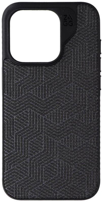 Zagg London Snap Phone Case for iPhone 15 Pro - Black Geo